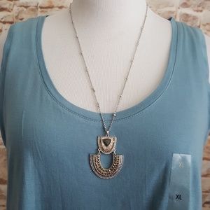 New Lucky Brand Pave Arch Pendant